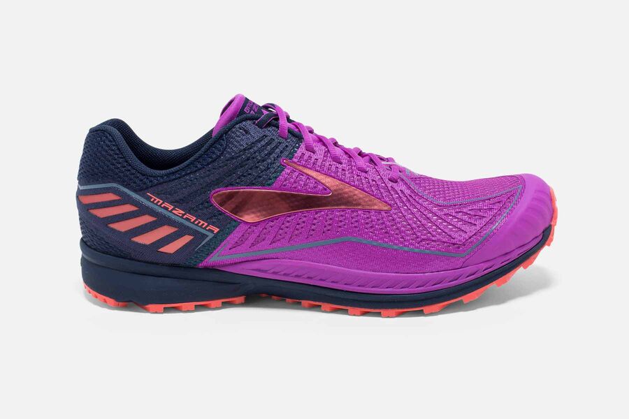 Brooks Women's Mazama Trail Running Shoes Purple/Navy DELN-90742